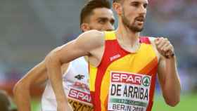 Álvaro de Arriba, en las semifinales de los 800 metros masculinos del Campeonato Europeo
