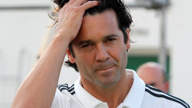 Solari en un partido del Castilla