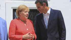 Merkel y Sánchez en una imagen de archivo
