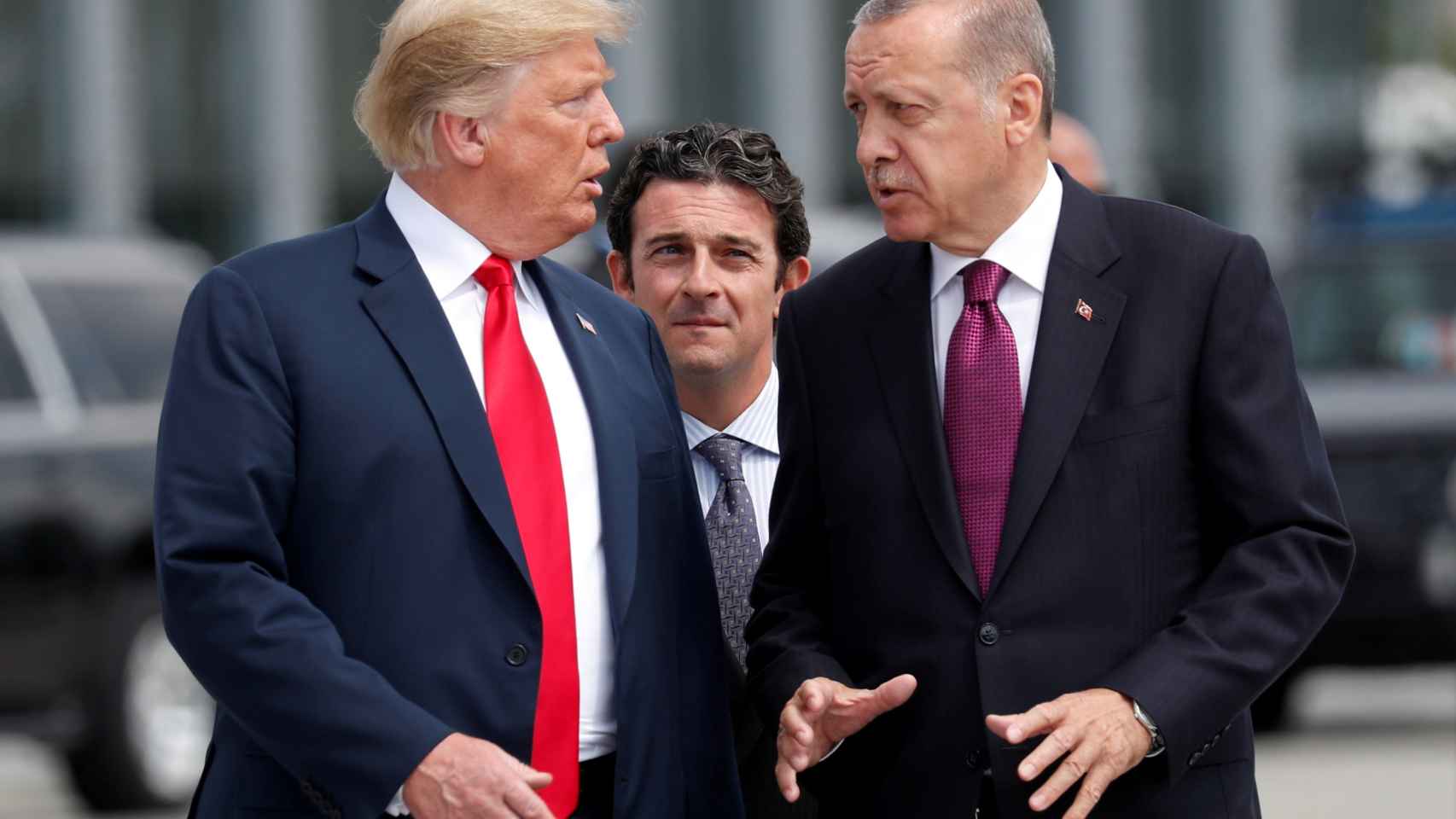 Trump y Erdogan, en una cumbre de la OTAN.