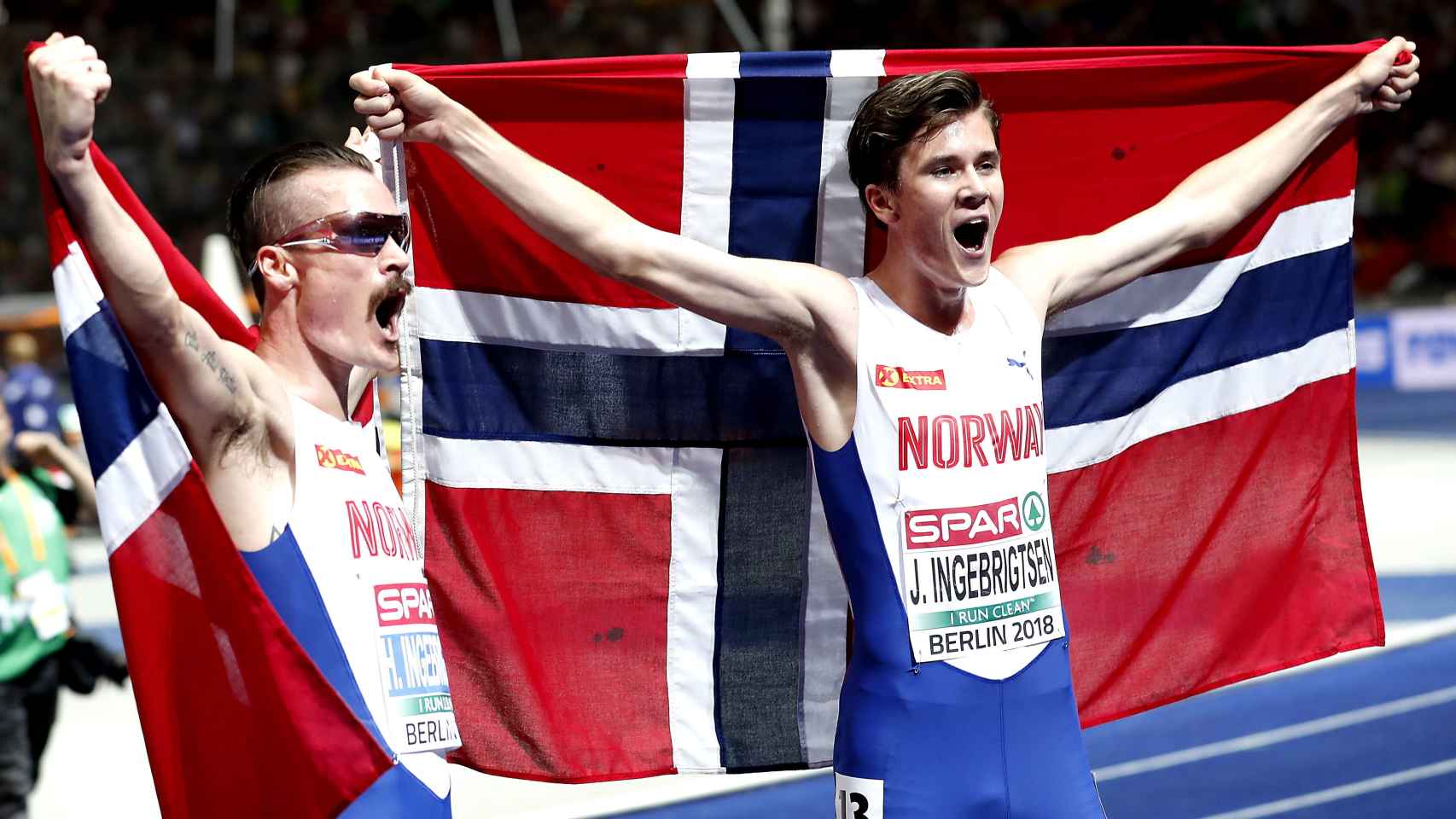 Henrik (i) y Jakob celebran el doblete para la familia Ingebrigtsen en 5.000m