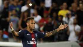 Neymar en un partido del PSG