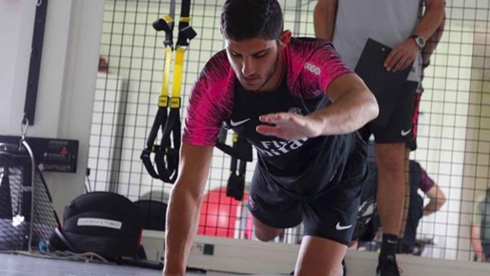 Guedes entrena con el PSG. Foto: Instagram (@goncaloguedes15)