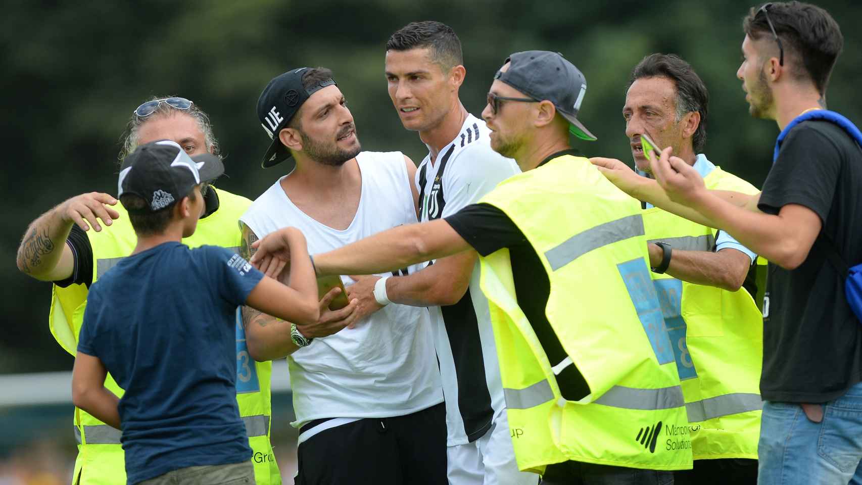 Cristiano, tras su primer partido con la Juventus.