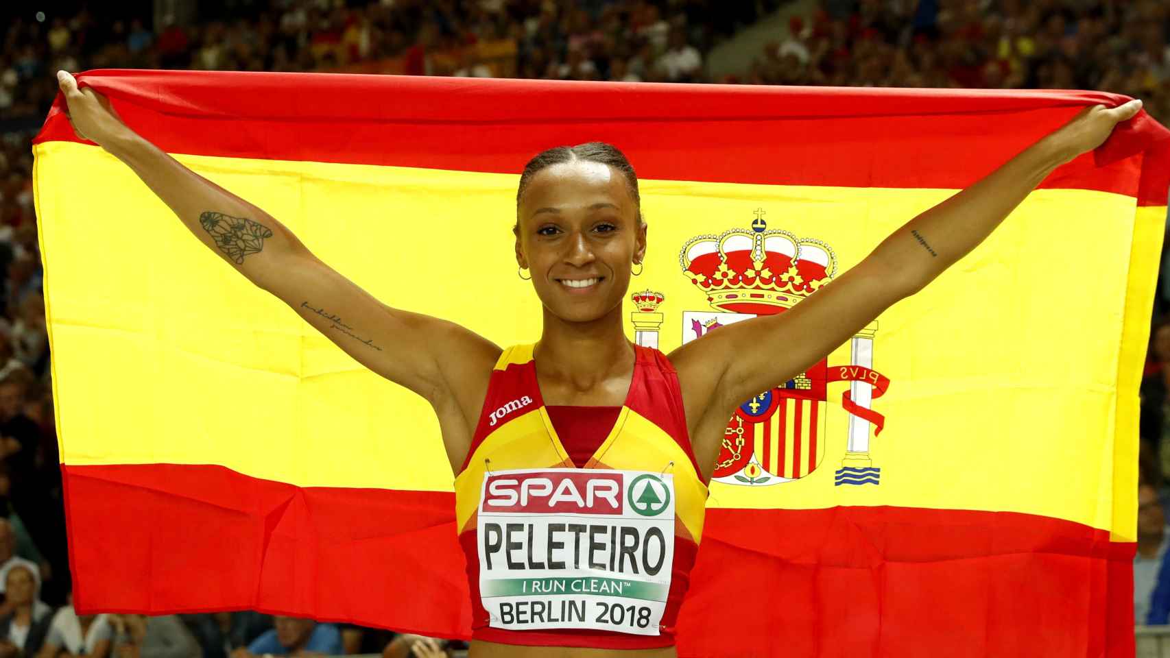 Ana Peleteiro ganó el bronce en la prueba de triple salto.