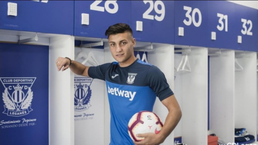 Óscar Rodríguez, cedido al Leganés. Foto: cdleganes.com