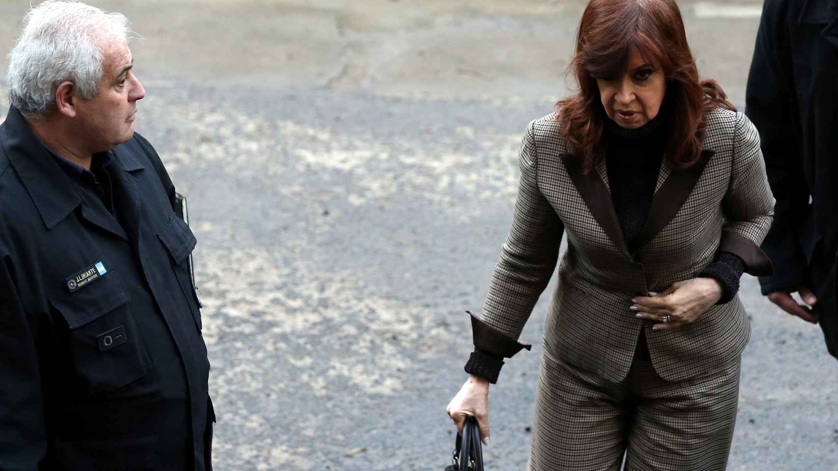 La  expresidenta argentina Fernández de Kirchner llegando al edificio de Justicia en Buenos Aires.