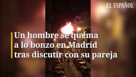 Un hombre se quema a lo bonzo en Madrid tras discutir con su pareja