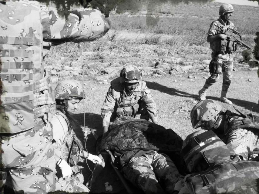 Así intervinieron al sargento Serantes en Sabzak.