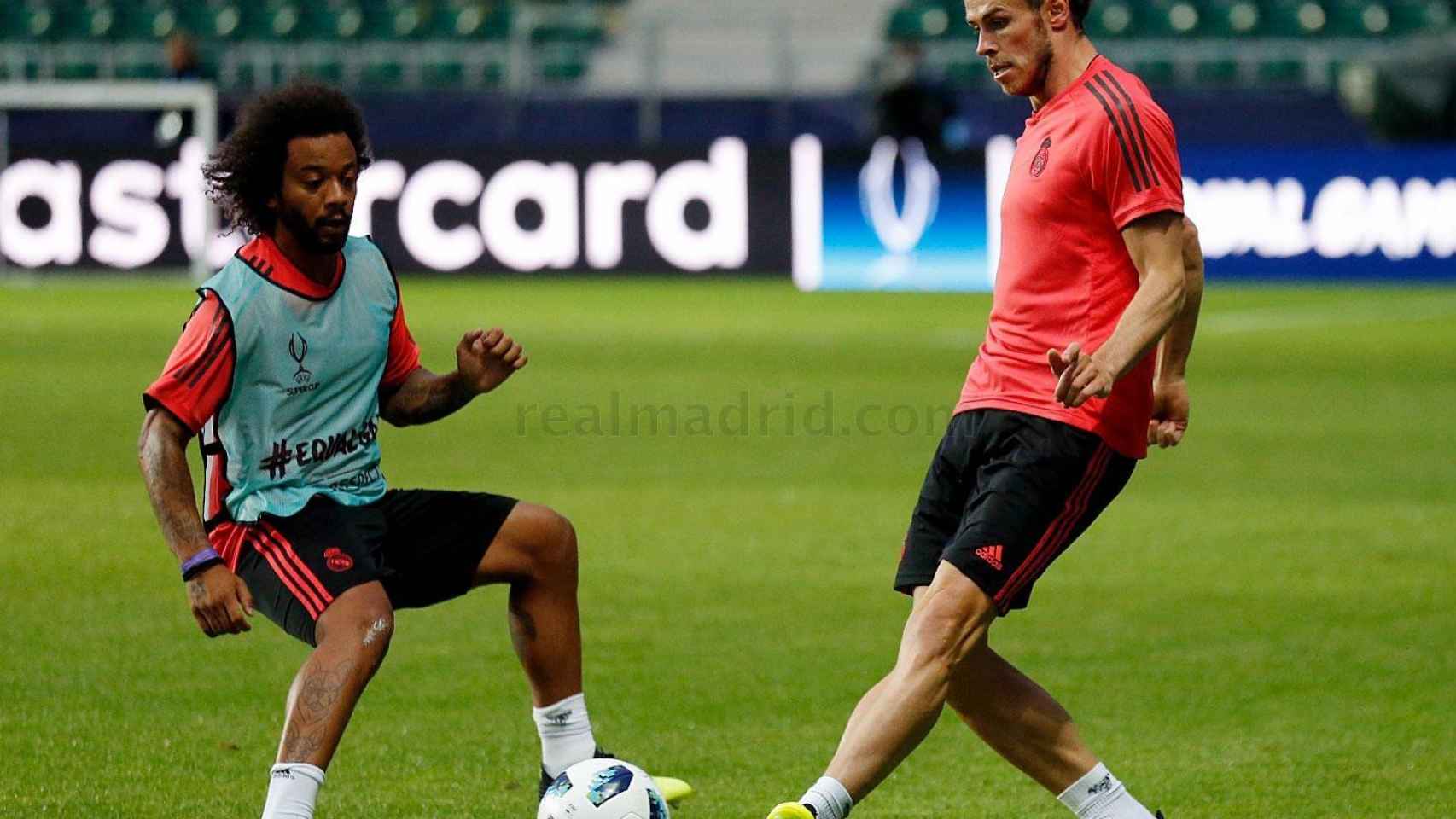 Marcelo y Bale entrenándose en Tallin