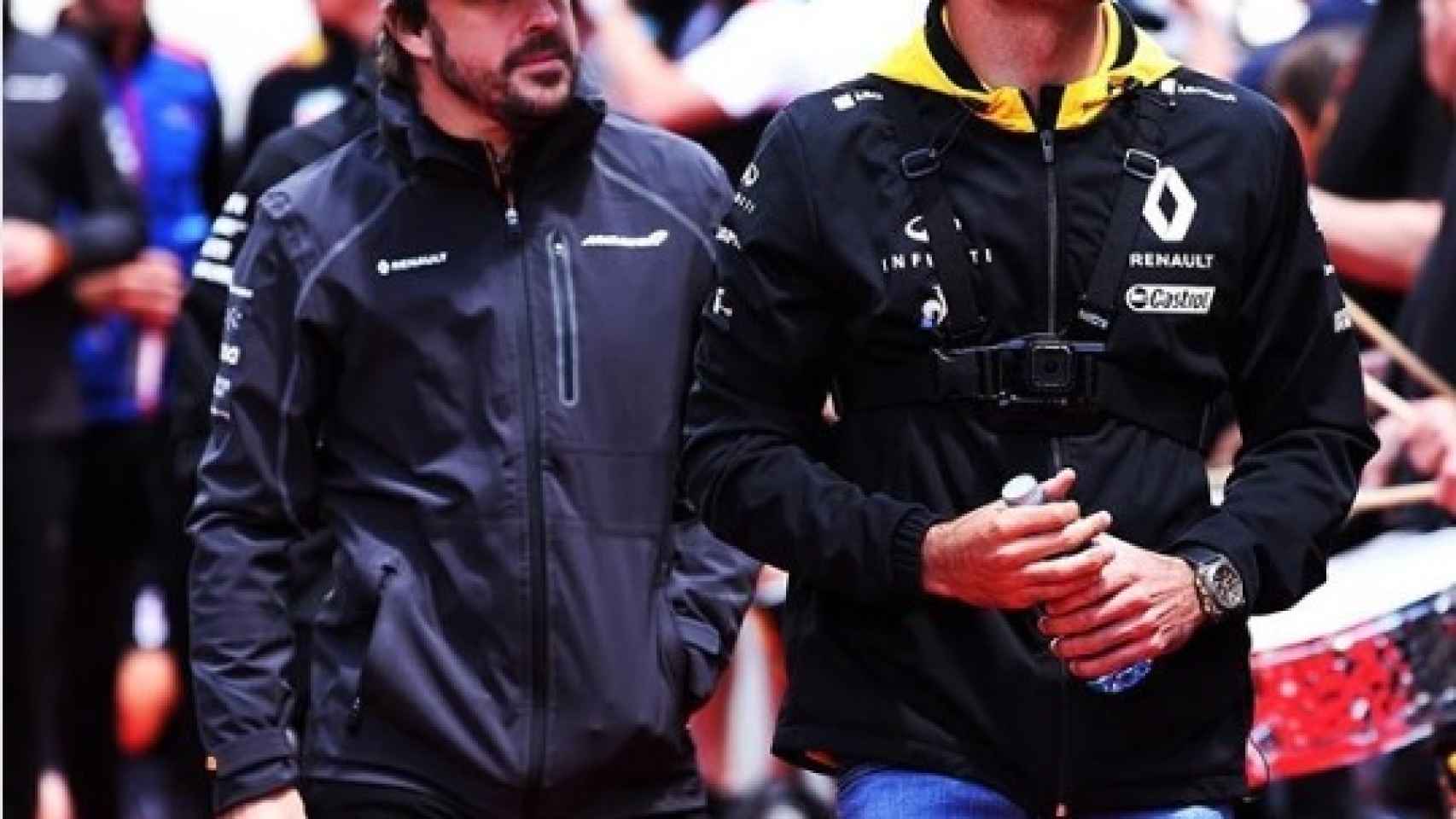 Fernando Alonso y Carlos Sainz. Foto: Instagram (@carlosainz)
