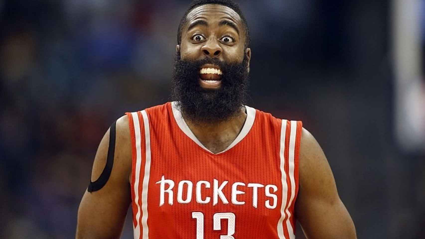 Harden, en un partido con los Rockets.