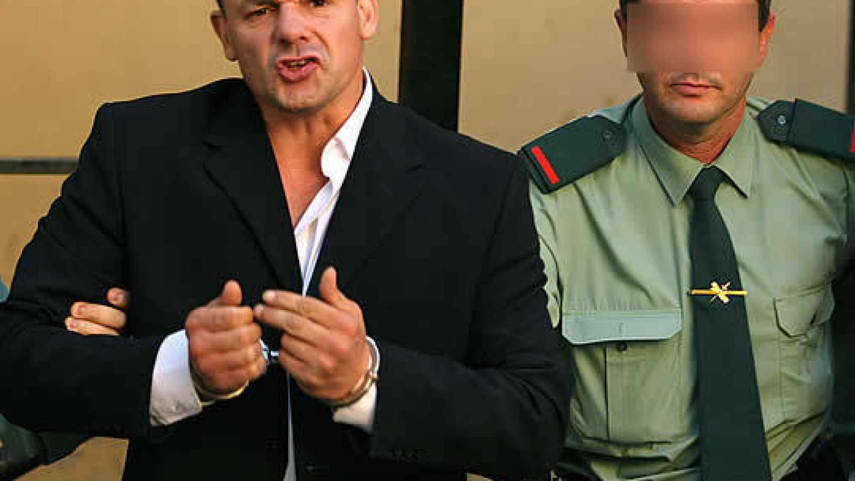 Tony King en el momento de su detención, en 2003.