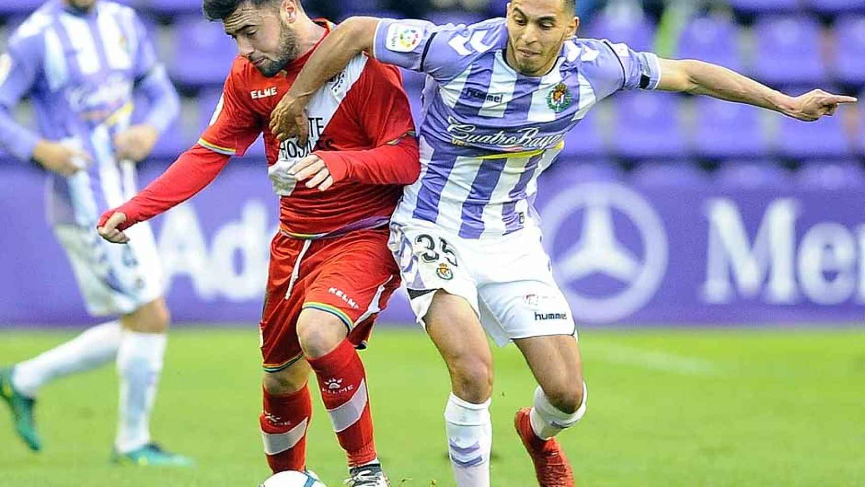 Partido entre el Valladolid y el Rayo Vallecano en la temporada pasada