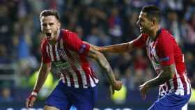 Saul celebra un gol en la Supercopa de Europa