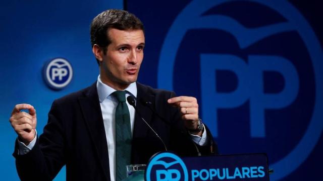 El presidente del PP, Pablo Casado, en una imagen de archivo.