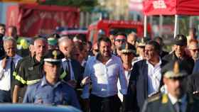 Salvini visitó este miércoles la zona de rescate
