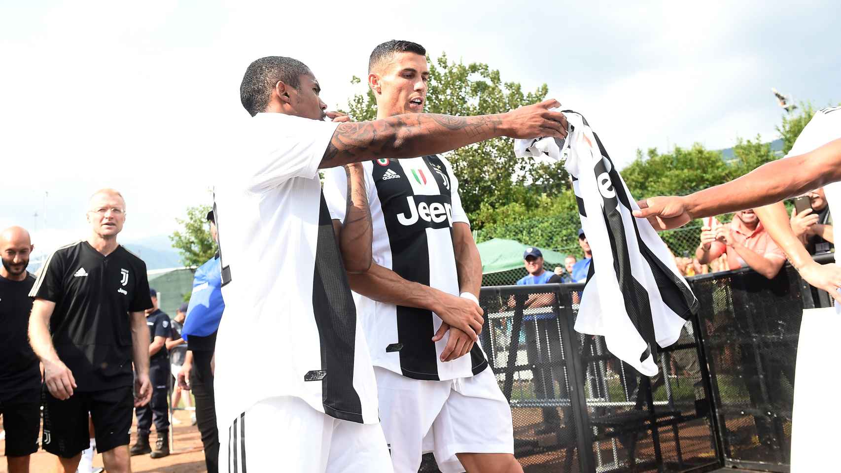 Cristiano Ronaldo, en su debut con la Juventus.