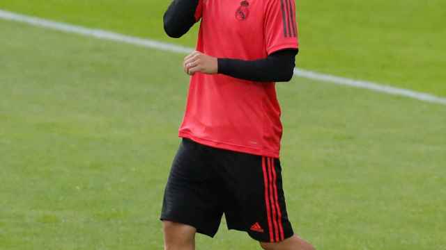 Modric durante un entrenamiento con el Real Madrid