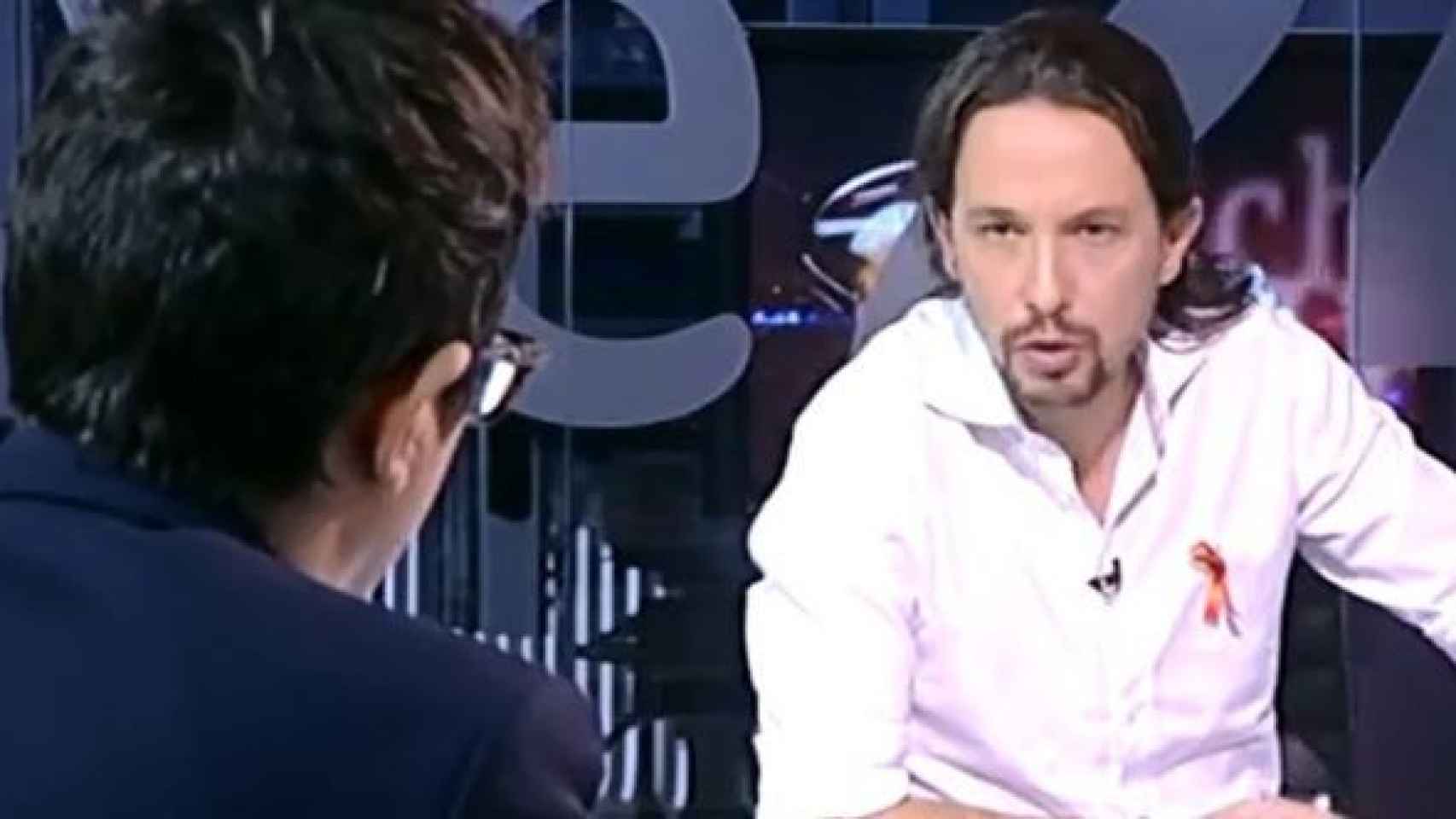 Pablo Iglesias, en su entrevista con Sergio Martín.
