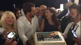 Salvini, de fiesta con 260 miembros de su partido la noche del derrumbe del puente en Génova