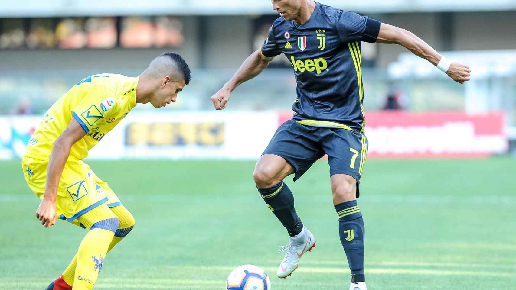 Cristiano Ronaldo, en su debut en partido oficial con la Juventus