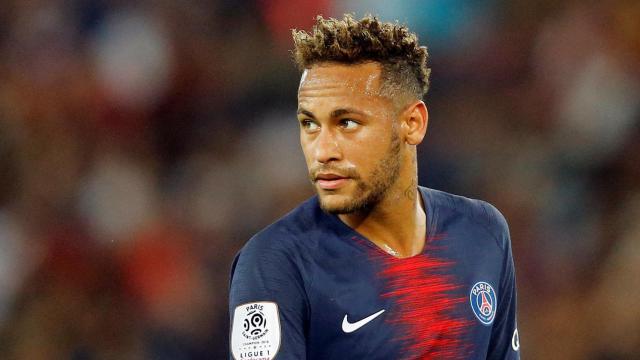 Neymar Jr. en un partido con el PSG