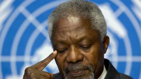 Kofi Annan, durante una conferencia en Ginebra en 2005.