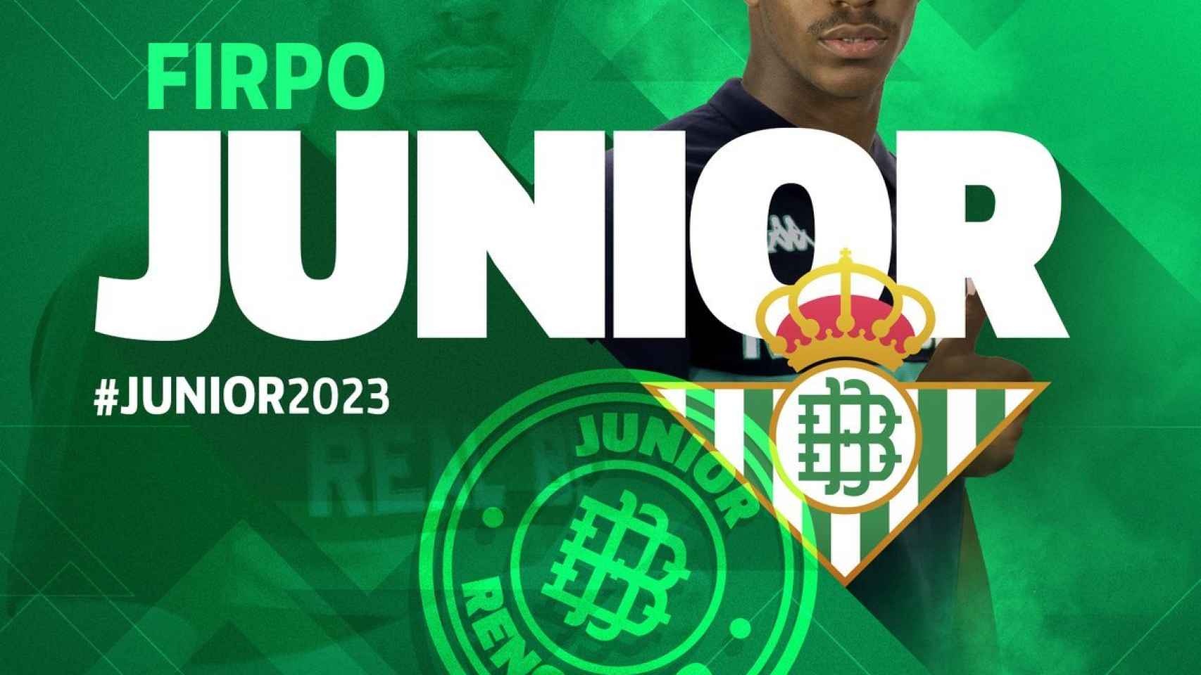 Junior renueva con el Betis hasta 2023. Foto: Twitter (@RealBetis)