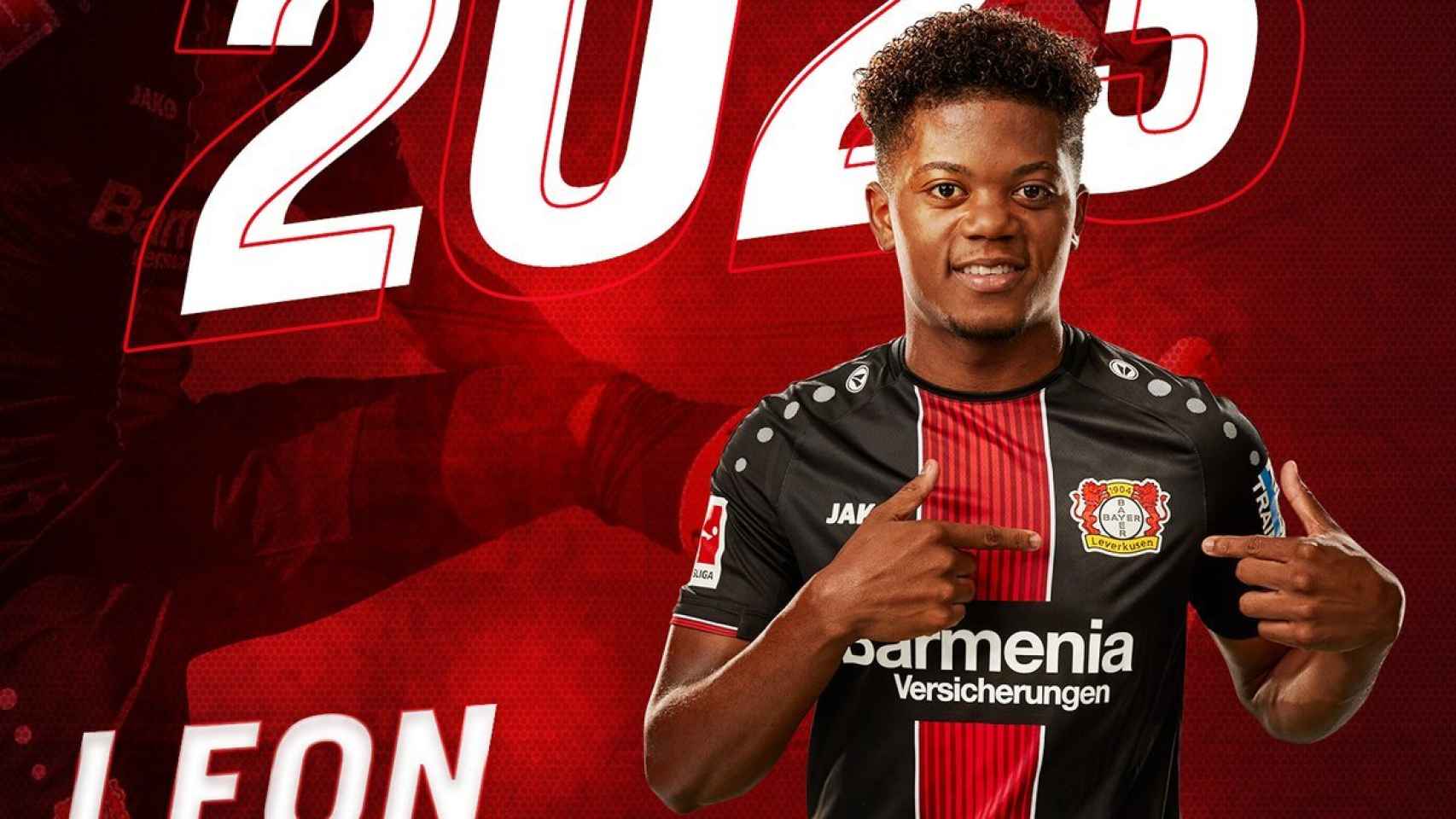 Leon Bailey renueva con el Leverkusen hasta 2023. Foto: Twitter (@bayer04_en)