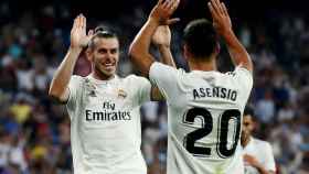 Gareth Bale y Marco Asensio celebran un gol del Real Madrid