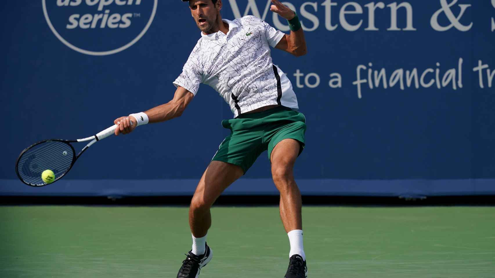 Djokovic, durante un momento del partido.