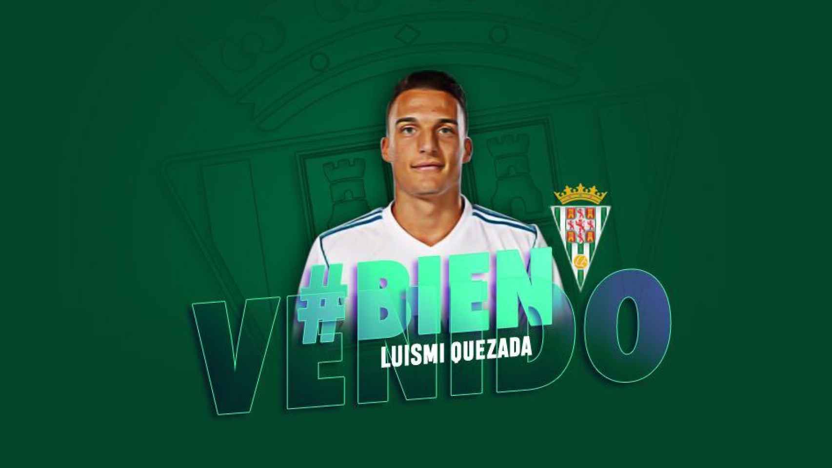 Luismi Quezada, nuevo jugador del Córdoba. Foto: Twitter (@cordobacfsad)