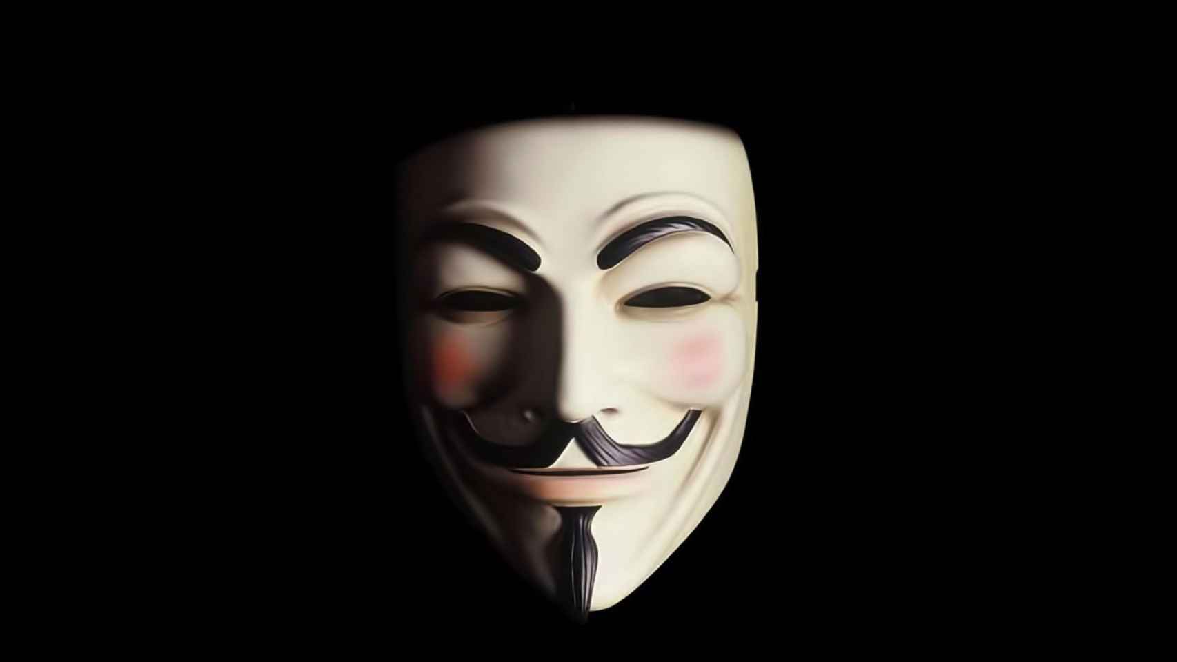 La careta  de 'Anonymous'.