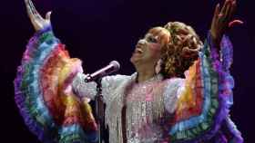 Lucrecia, durante el espectáculo 'Celia Cruz, El Musical'