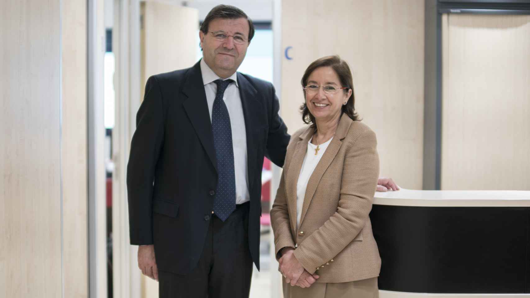 Los doctores Emilio Vicente y Yolanda Quijano.