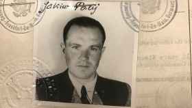 Foto del visado de Jakiw Palij en 1949.