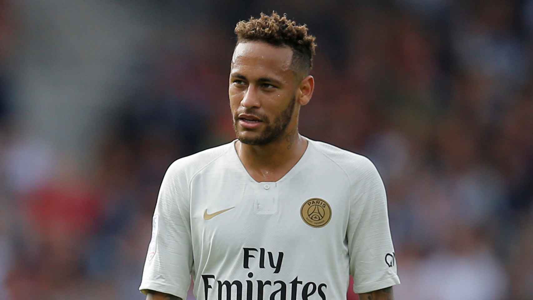 Neymar, durante un partido con el PSG.