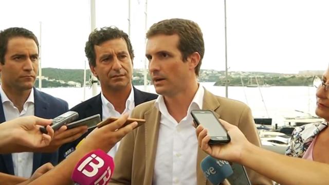 Casado, este jueves en Menorca