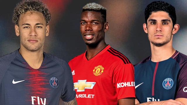 Neymar, Pogba y Guedes