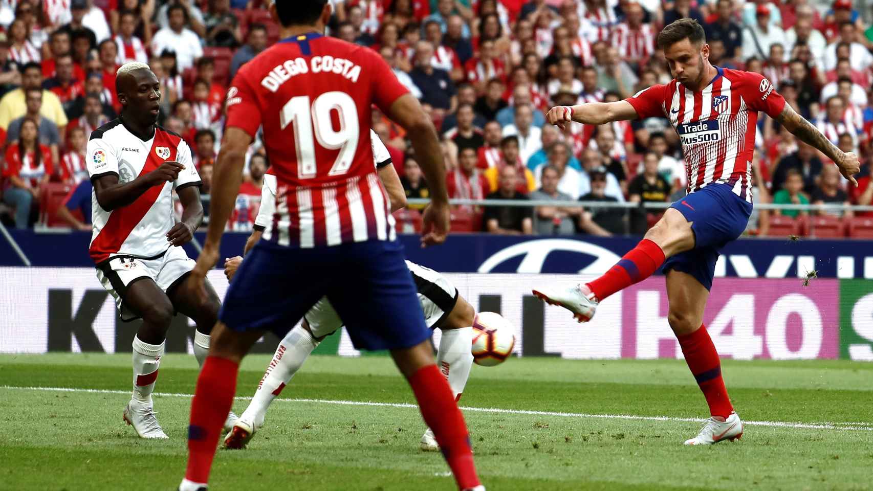 Saúl Ñíguez dispara en el Atlético de Madrid - Rayo Vallecano
