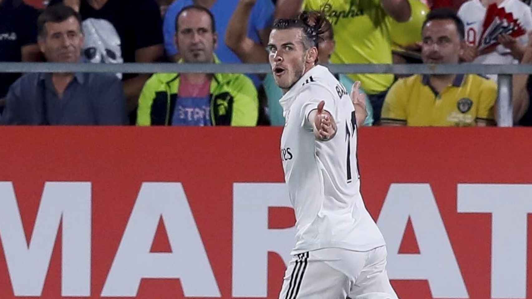 Gareth Bale celebra su gol ante el Girona