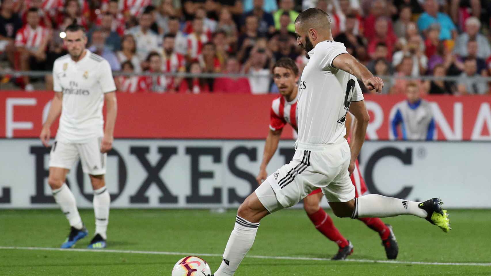 Karim Benzema, marca al Girona de penalti