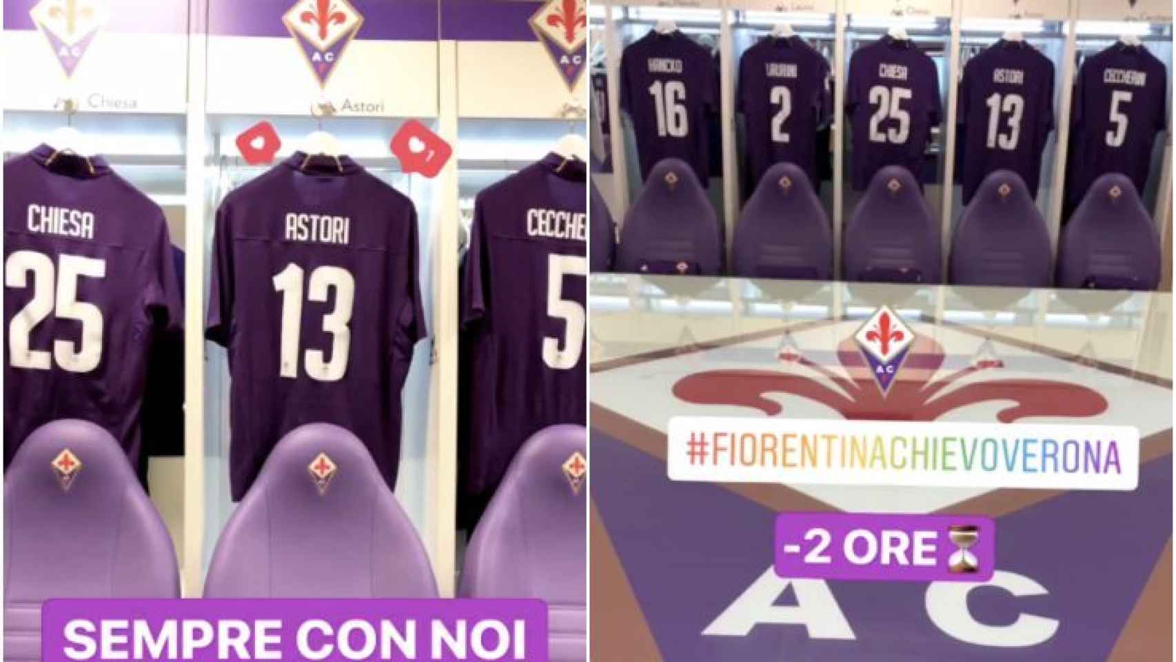 El homenaje de la Fiorentina a Astori.