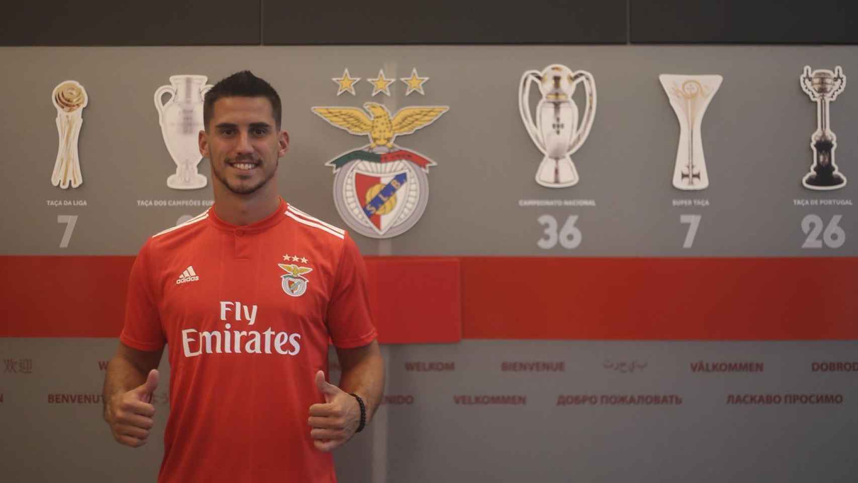 Gabriel Pires, nuevo jugador del Benfica. Foto: Twitter(@SLBenfica)