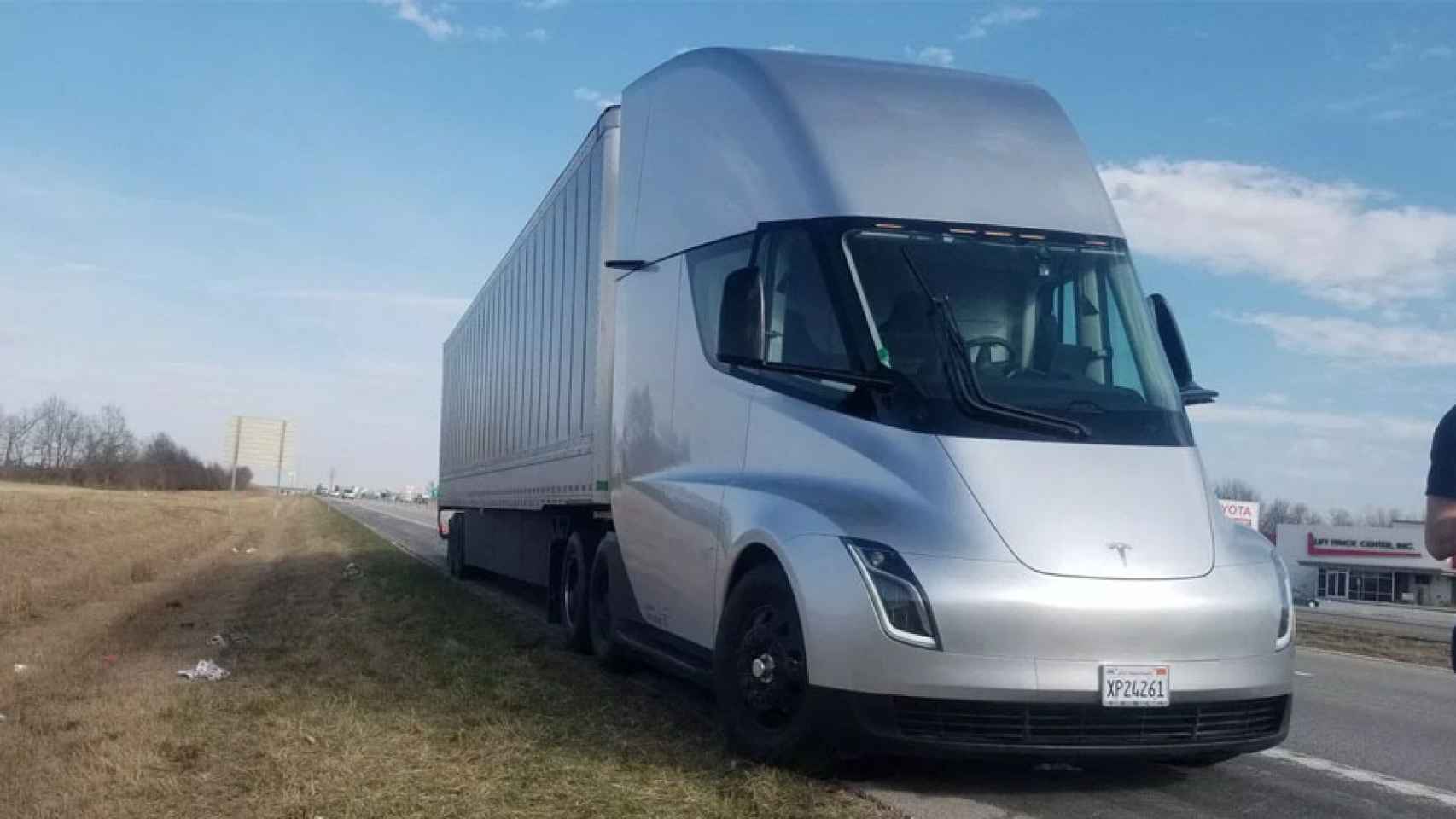 Prototipo de Tesla Semi, en uno de los viajes de prueba