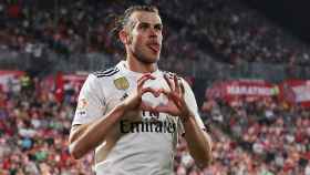 Gareth Bale celebra su gol contra el Girona