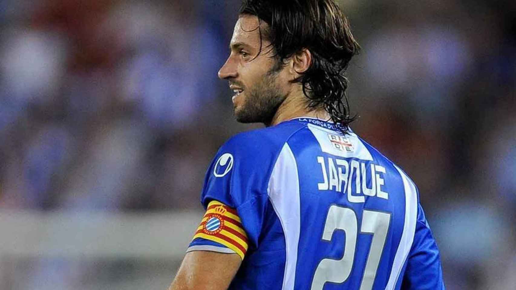 Dani Jarque, durante un partido con el Espanyol