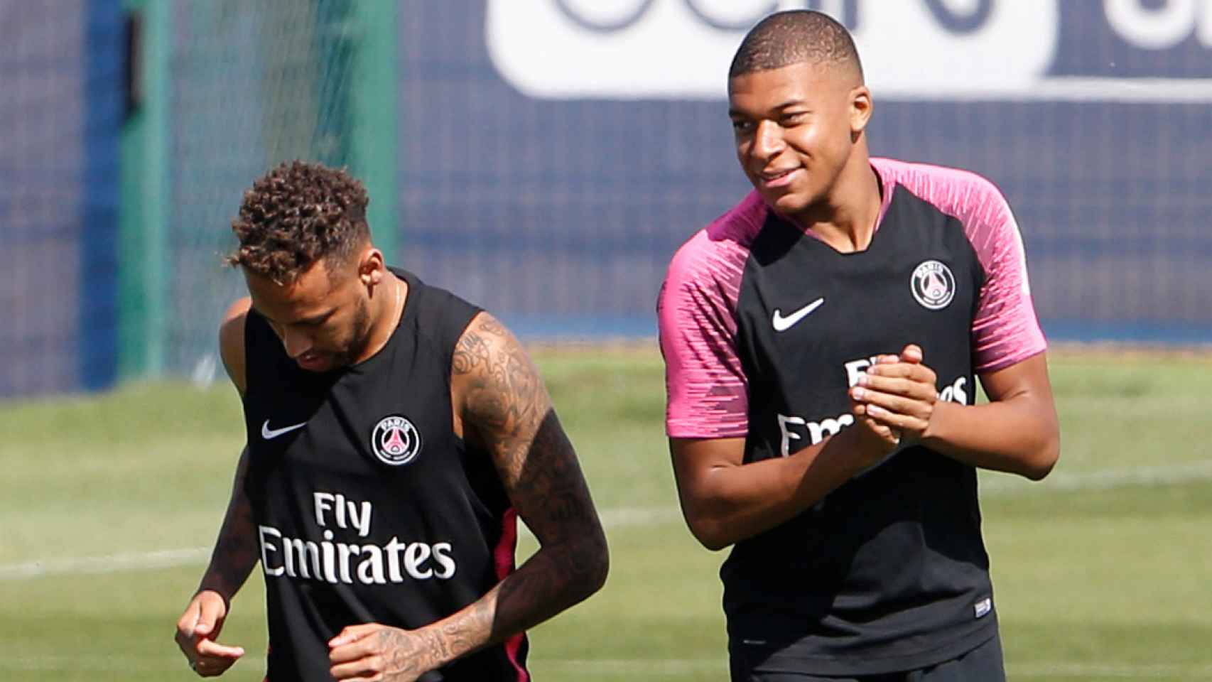 Neymar y Mbappé entrenan con el PSG