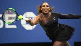 Serena Williams, en su debut en el US Open.